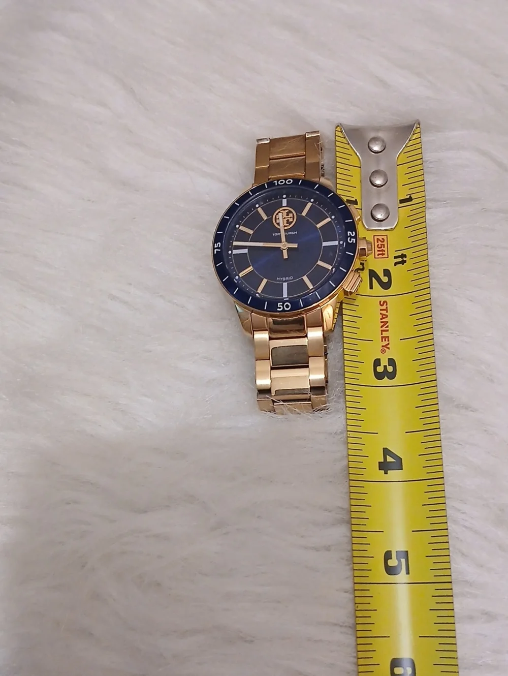 Tory Burch Gold and Blue  Bracelet Watch
